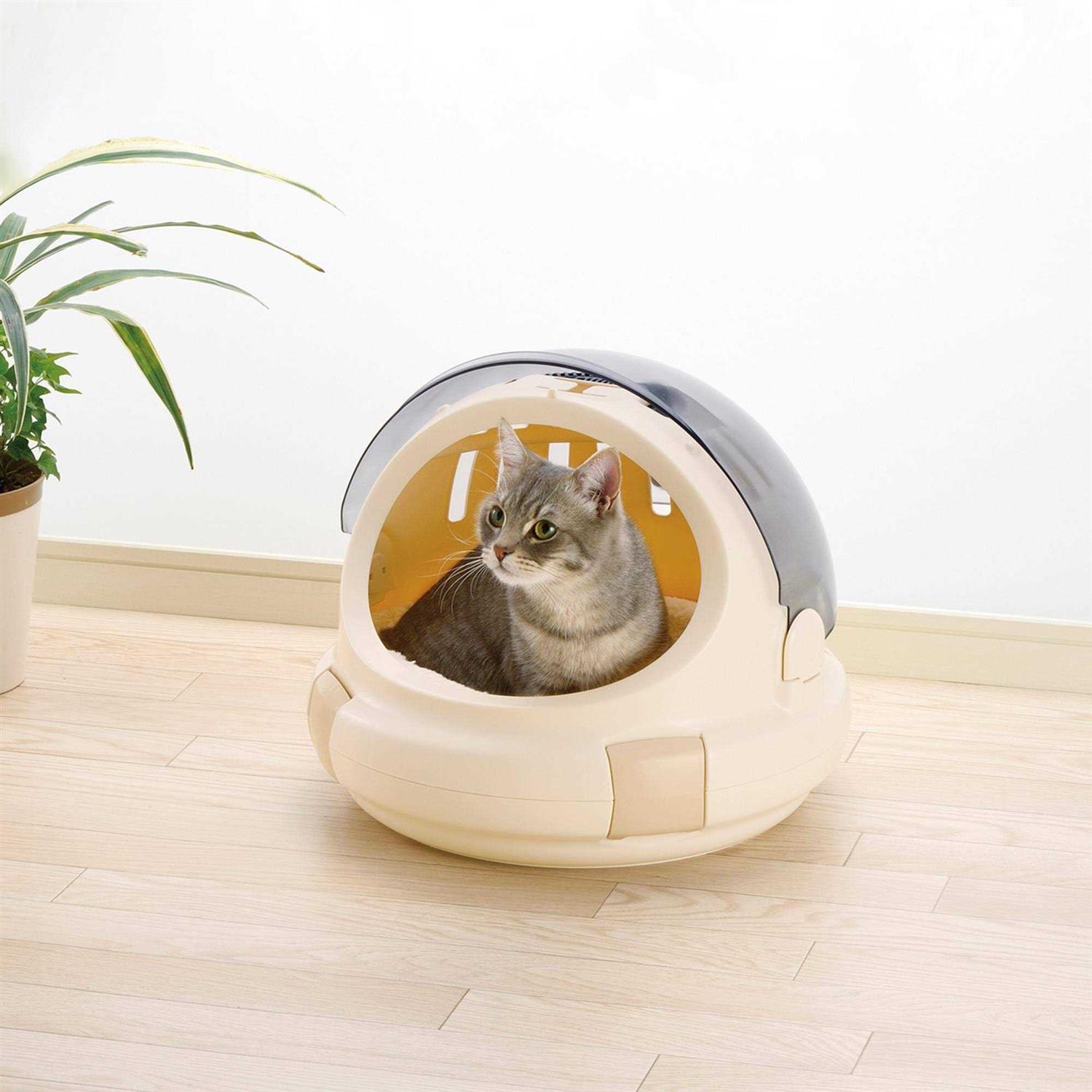 Richell Space Capsule Pet Carrier &amp; Bed - Pet Supplies online store