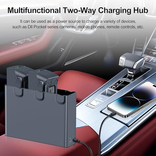 Fantasyo Avata 2 Series Battery 2 Packs 2150mAh and Triple Avata 2 Series Two-Way Charging Hub Kit Compatible with DJI Avata 2 Drone