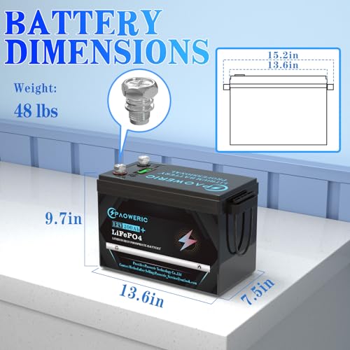12V 300Ah LiFePO4 Battery Built-in 250A BMS,Rechargeable Lithium Battery, 10000+ Deep Cycles,Perfect for Solar systerm,RV,Camping,Battery Backup