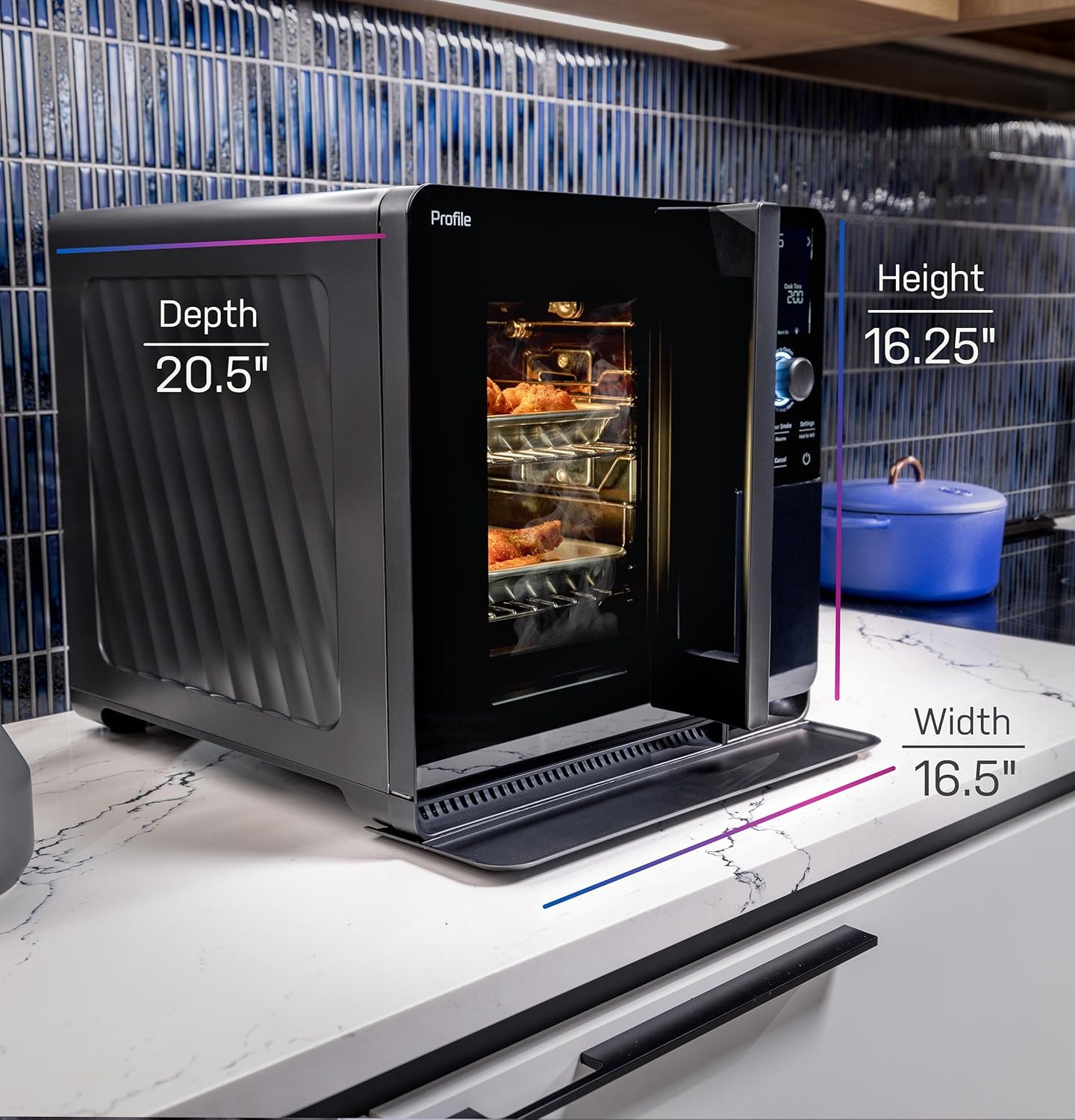 GE Profile Smart Indoor Smoker with Active Smoke Filtration, Precision Smoke Control, 5 Smoke Settings, WiFi Connected, Electric