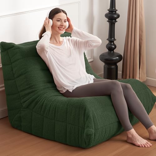 Bean Bag Chair Big Sofa Beanbag Chair for Adults Fireside Chair Bean Bag Lounger with Memory Foam Filled for Home