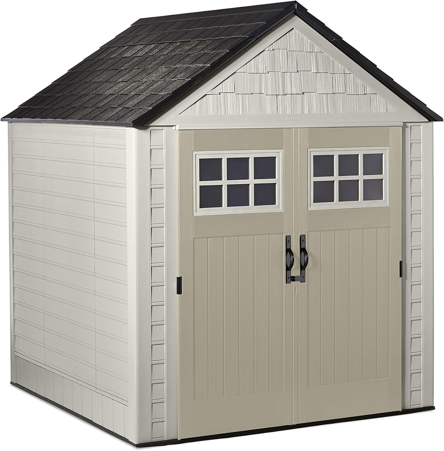 Rubbermaid Outdoor Storage Shed, 7X7 feet, Resin Weather Resistant Outdoor Garden Storage Shed for Backyard, Garden, Tool Storage, Lawn