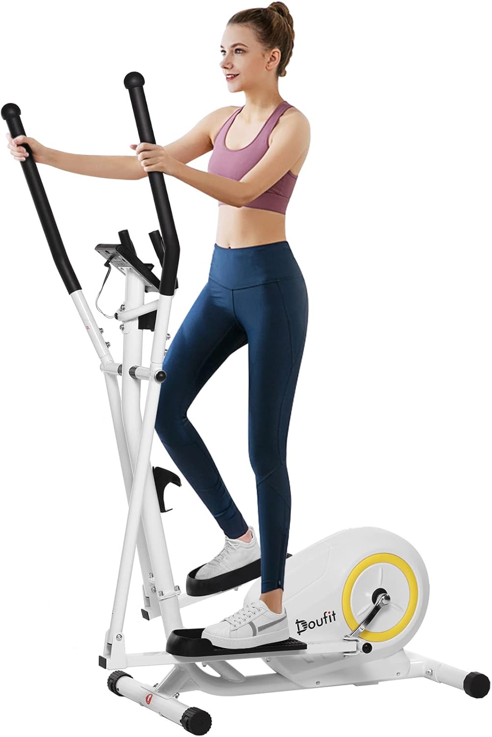 Doufit Elliptical Machine for Home Use, Eliptical Exercise Machine for Indoor Fitness Gym Workout