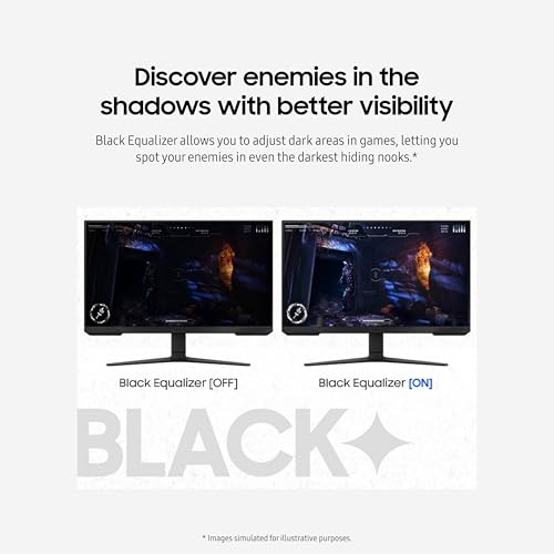 Samsung 27-Inch Odyssey G3 (G30D) Series FHD Gaming Monitor, 1ms, 180Hz, AMD FreeSync, Adjustable Stand, Black Equalizer, Virtual Aim Point