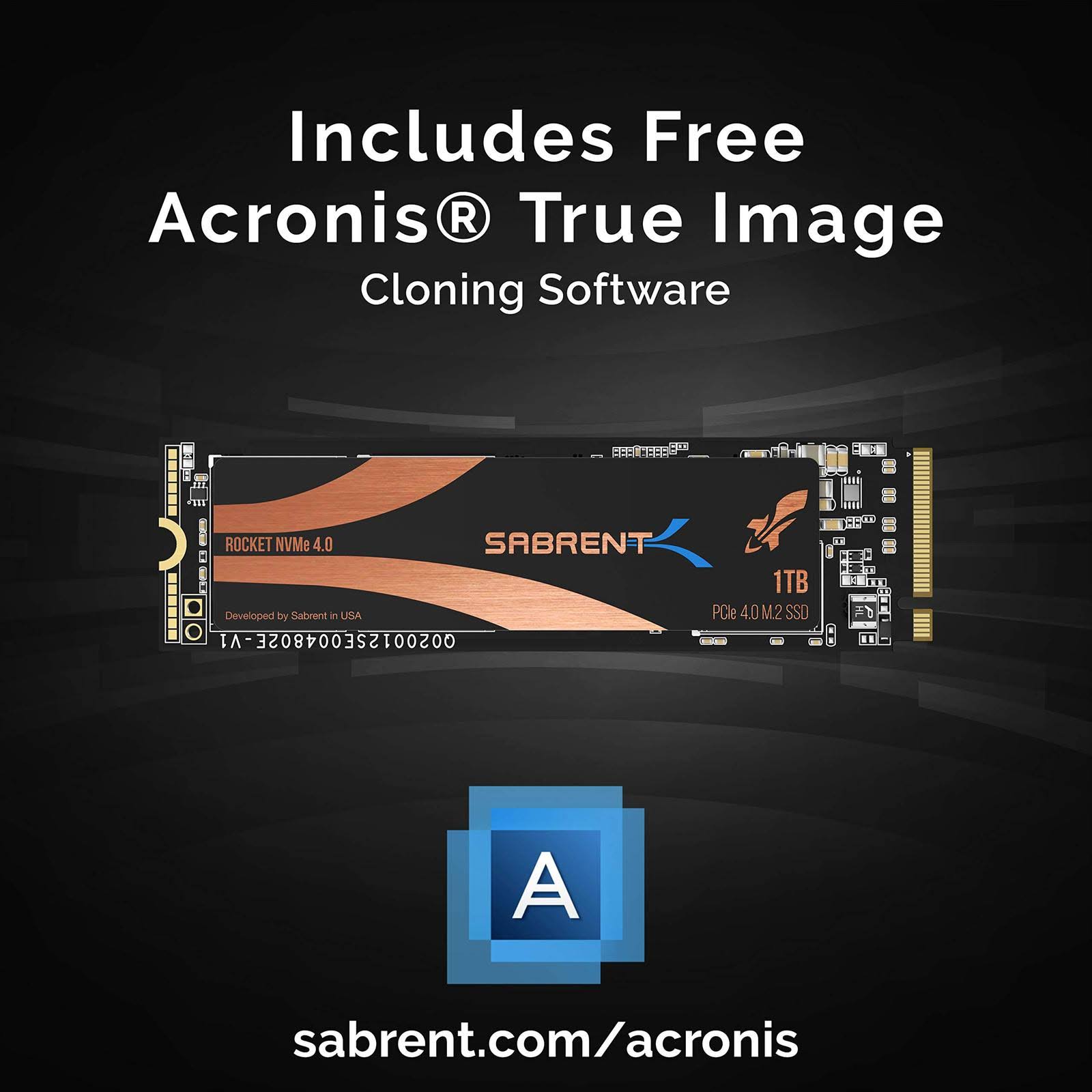 Sabrent 1TB Rocket NVMe 4.0 GEN4 PCIe M.2 Internal SSD Extreme Performance Solid State Drive (SB-ROCKET-NVMe4-1TB)