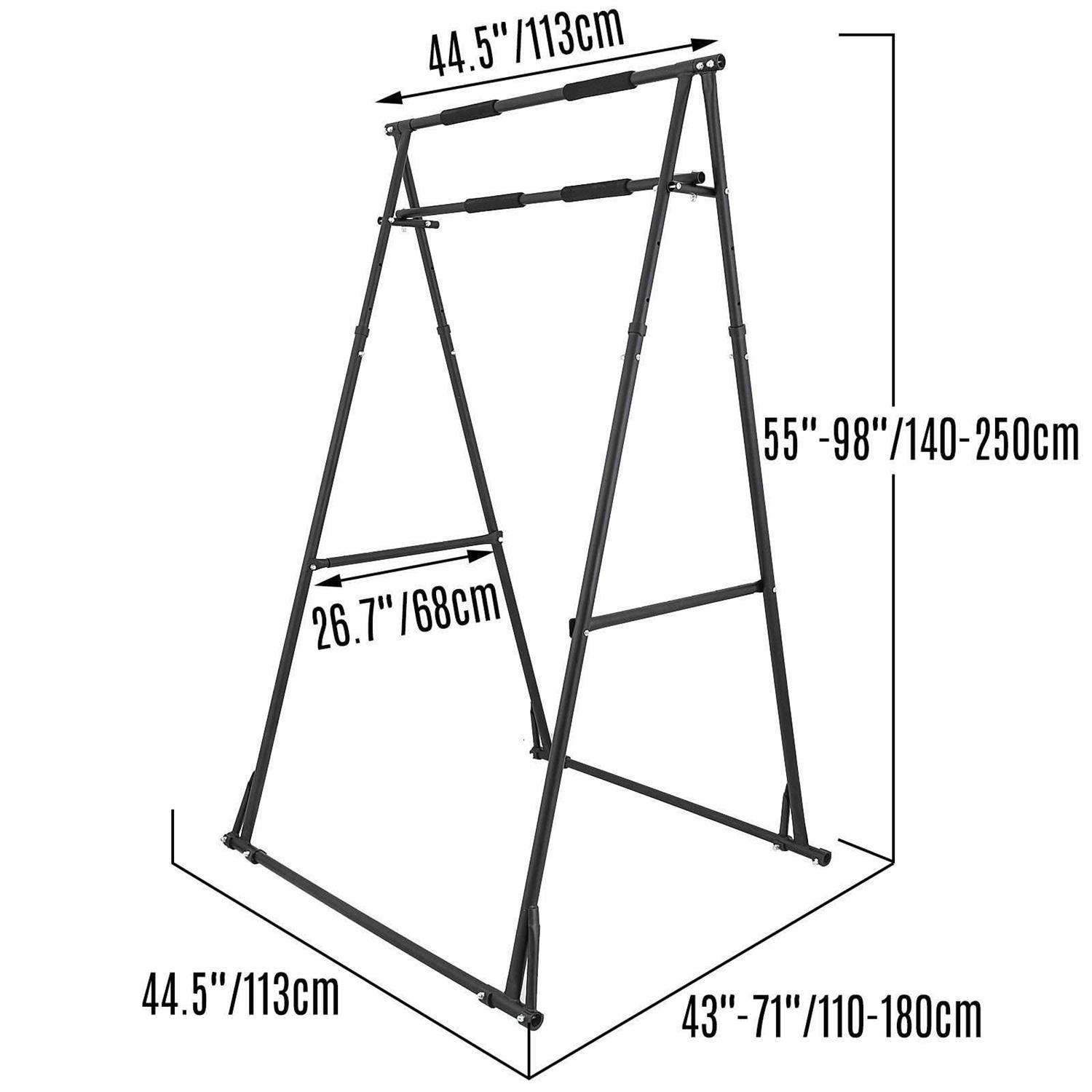 VEVOR Pull Up Bar Foldable Pull Up Station Aerial Yoga Stand Frame Swing Stand Frame - Sports Supplies Online Store