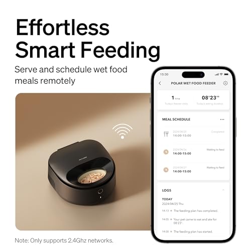 PETLIBRO Automatic Cat Feeder Wet Food Refrigerated New Upgraded APP Control,3 Days Freshness 3 Meals