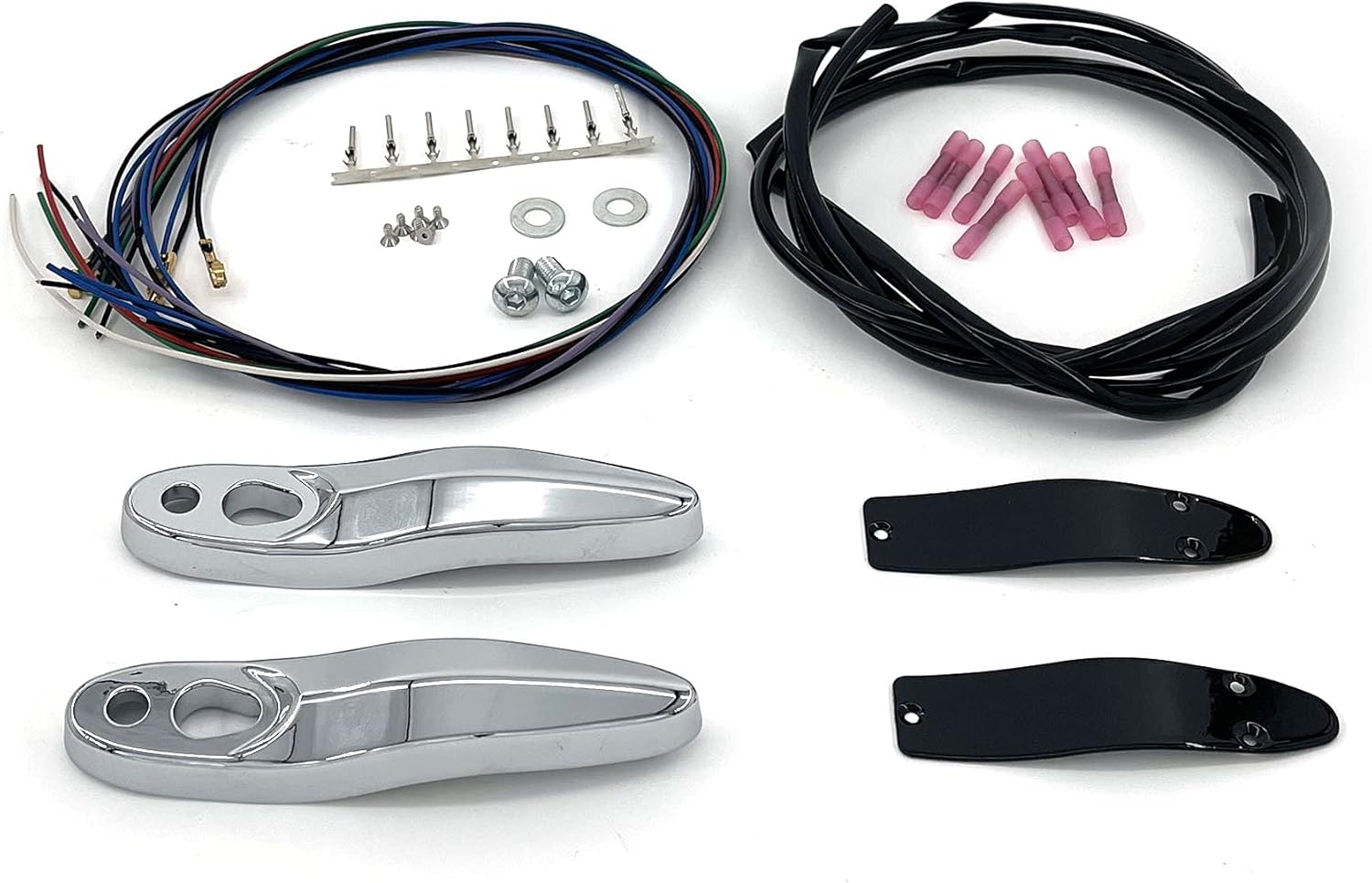 Rear Turn Signal/License Plate Relocation bracket wire Kit Turn Signal Rack Bracket replace 67800830 Fit for Harley Softail FLFB FLSL FXBB FXBR
