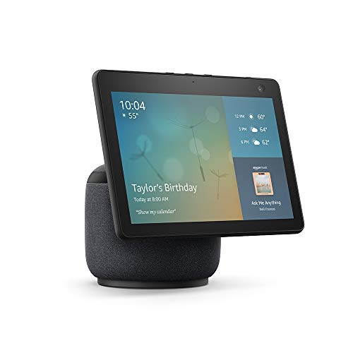 Amazon Echo Show 10 (newest model), HD smart display with premium sound, motion and Alexa, Charcoal