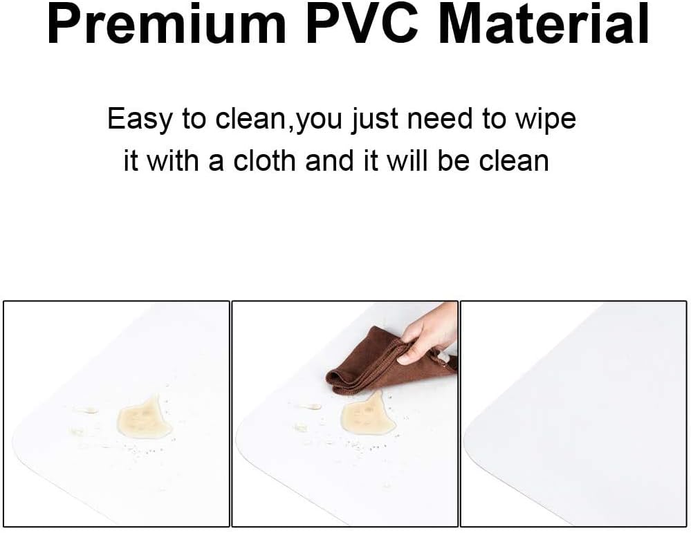 Azadx Office Chair Mat for Hardwood Floor, 8'×10' Clear Desk Chair Mat for Hardwood Floor Large Protector Floor Mat for Dining Room
