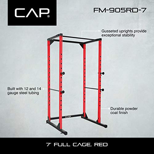 CAP Barbell Full Cage Power Rack Color Series | 6' or 7' Options