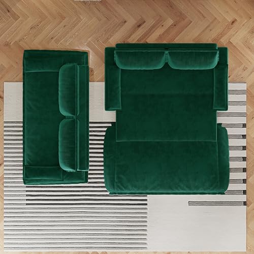 70.1" Futon Sofa Bed Queen Size, Pull Out Bed, 3-in-1 Convertible Sleeper Sofa with 2 Soft Pillows, Modern Velvet Futon Couch for Living Room