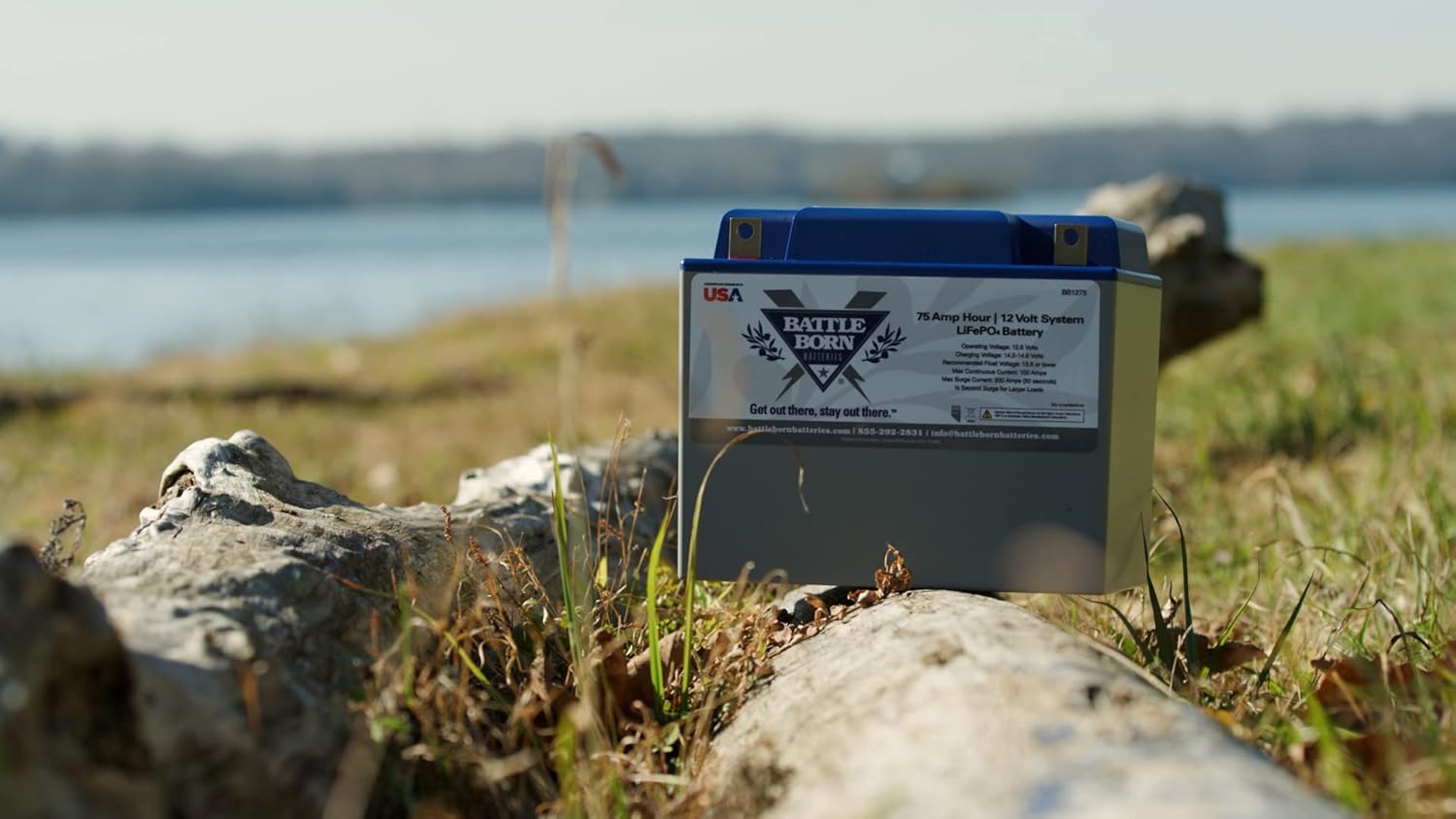 Battle Born 50 Ah 12V Group 24 LiFePO4 Deep Cycle Battery Perfect for RV/Camper, Marine, Overland/Van, and Off Grid Applications