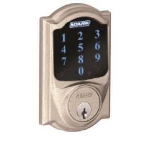 Schlage BE469NXVCAM619 Camelot Touchscreen Deadbolt, Satin Nickel