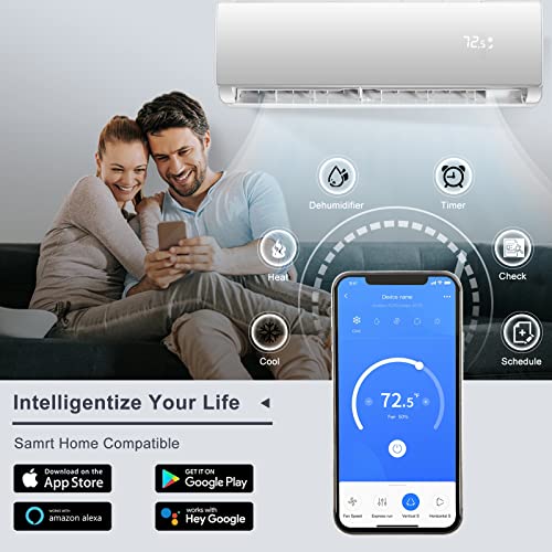 Pasapair Ductless Mini Split Air Conditioning System Multimode Split Air Conditioner With Installation Kit