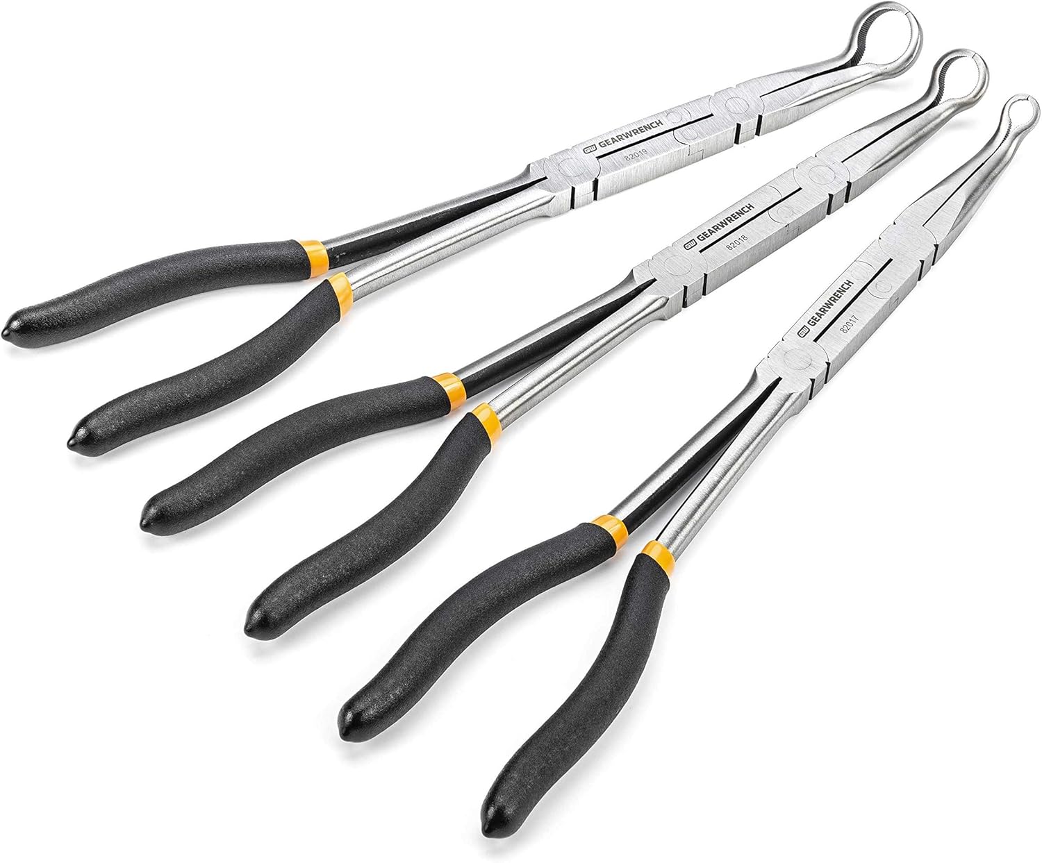 GEARWRENCH 3 Pc. Double-X® Hose Grip Plier Set - 82107, Black & Red