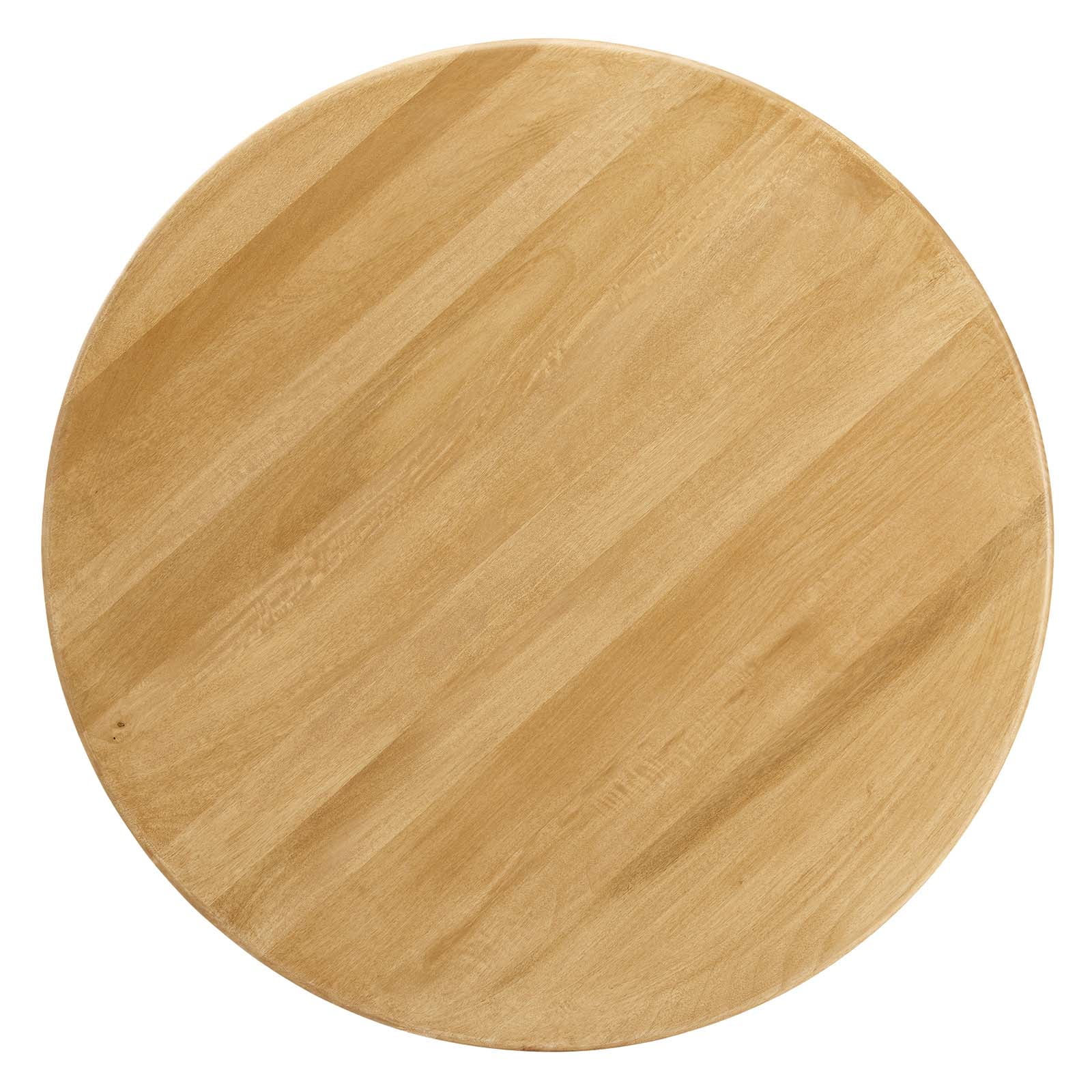 Modway Rivian Round 48" Wood Dining Table in Oak
