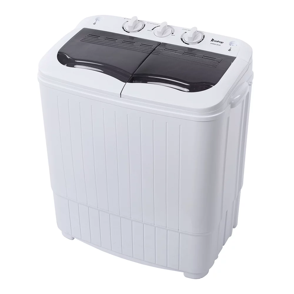 Washing Machine, 14.3 lbs Twin Tub Washer Machine and Dryer Gray