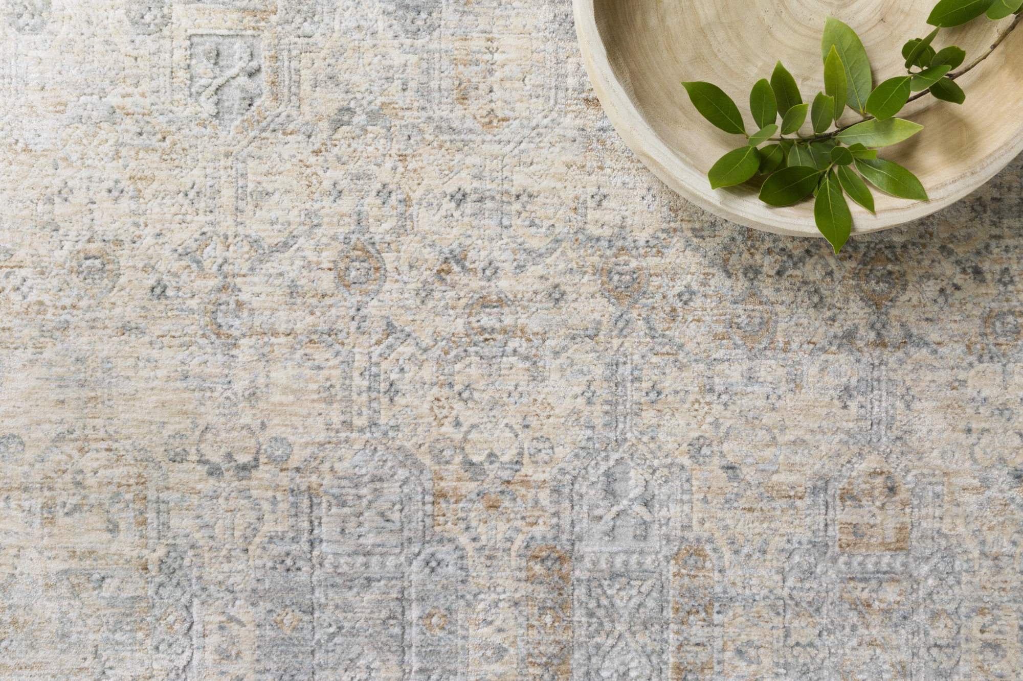 Loloi Rug Pandora Ivory Mist 2' x 3'4'' Power Loomed from Turkey, Entry Way Area Rug Modern Antique