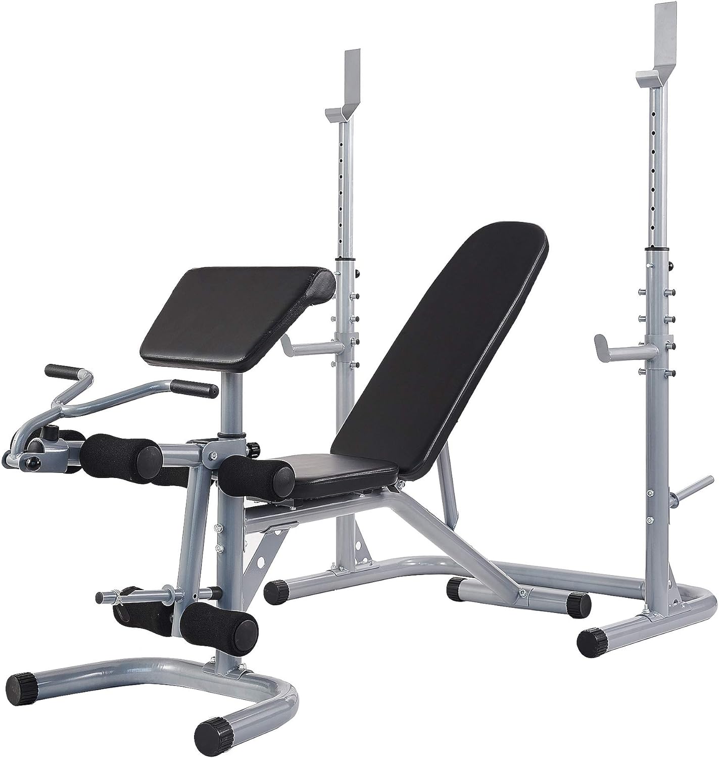 BalanceFrom Home Gym System Workout Station with 380LB of Resistance, 125LB - 145LB Weight Stack
