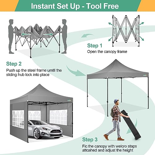 COBIZI 13x26 Pop Up Tent 13x26 Canopy with Sidewalls Heavy Duty Canopy Party Tent for Parties