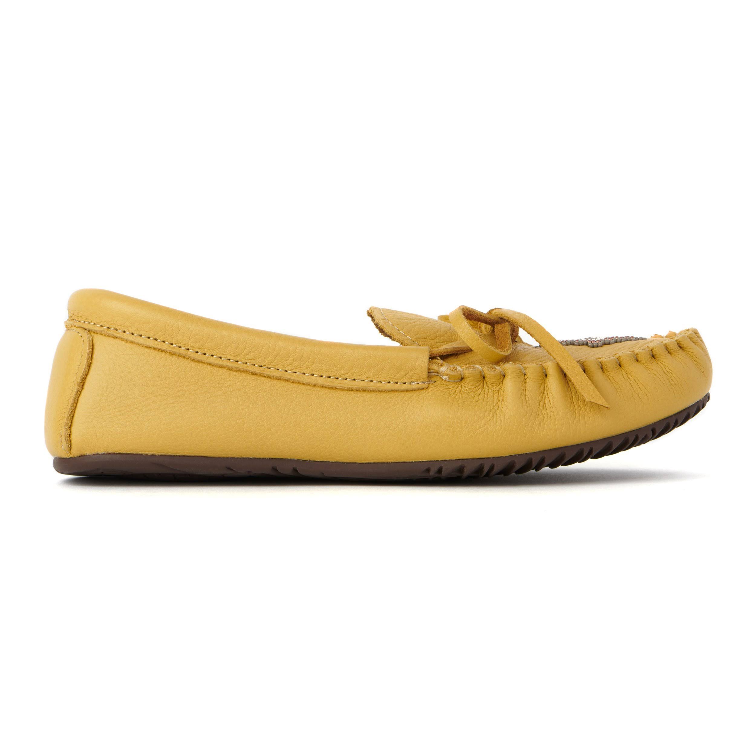 Canoe Grain Leather Tan Moccasin