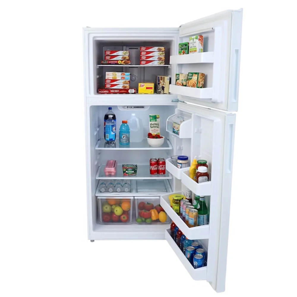 Avanti Frost-Free Apartment Size Standard Door Refrigerator, 18.0 cu. ft. Capacity, in White (FF18D0W-4) - Radiant Selections
