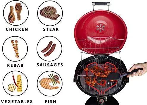 Homewell 15" Electric BBQ Grill with Removable Stand 1600W