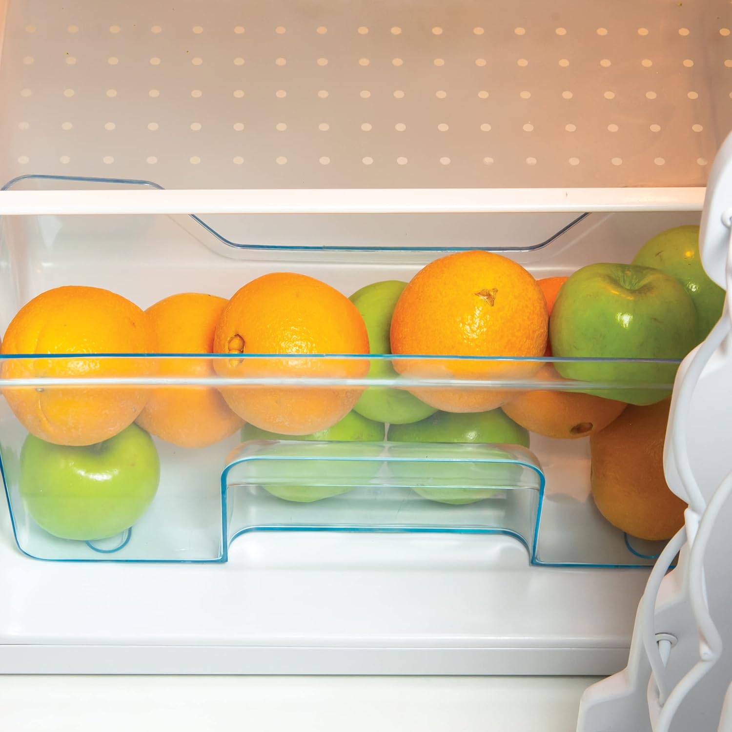Igloo 3.2 Cu. Ft. Double Door Refrigerator with Freezer, Adjustable Temperature Control Down to 32 Degrees, Removable Glass Shelves
