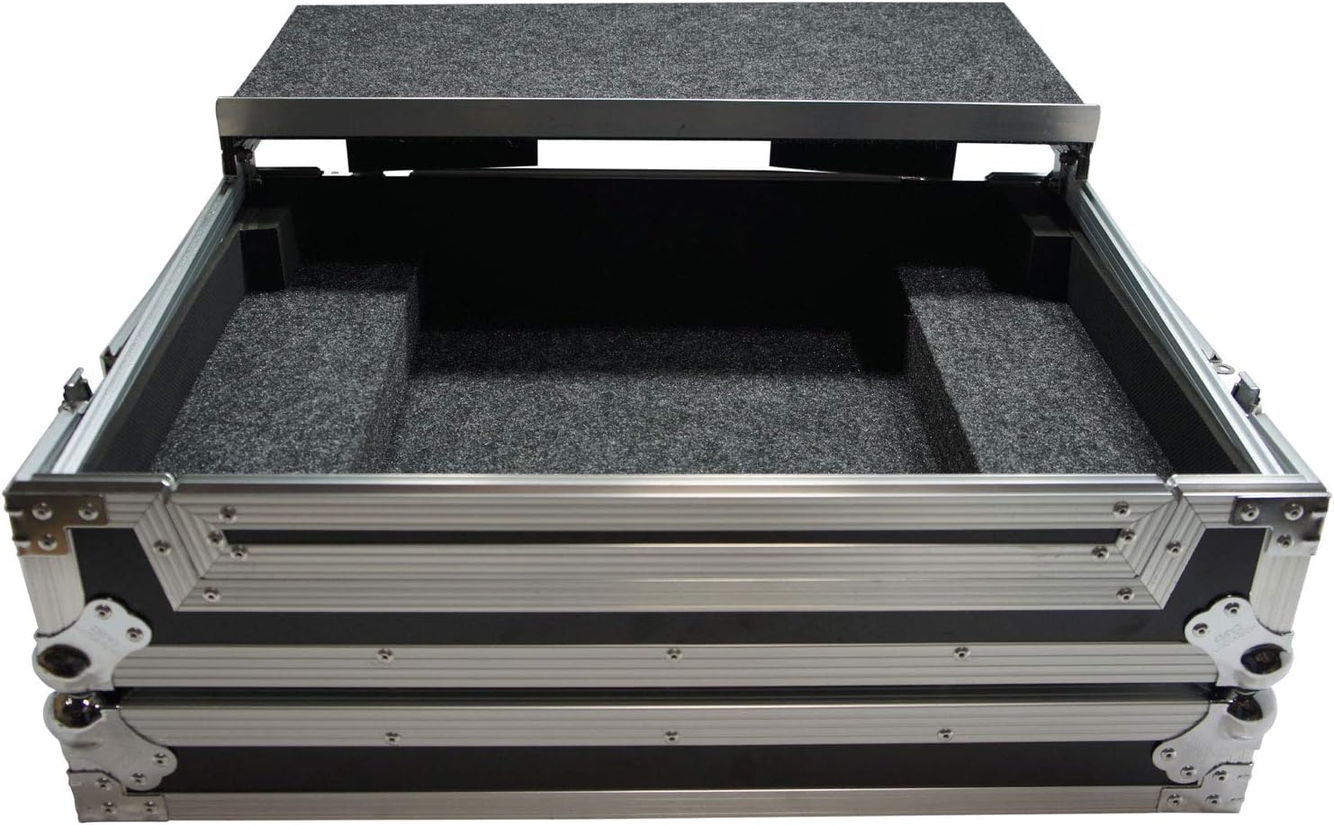 Harmony HCXDJRRLT Flight Angle Glide Laptop Stand DJ 1U Rack Case Compatible with Pioneer XDJ-RR