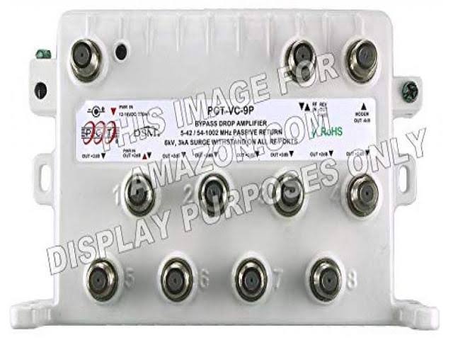 8-Port Bi-Directional Cable TV HDTV Amplifier Splitter Signal Booster