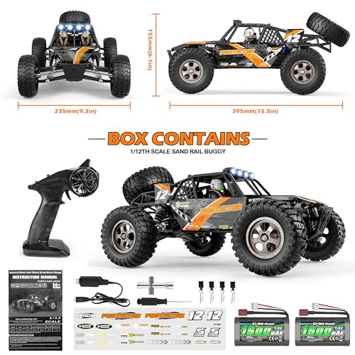 HAIBOXING Remote Control Car,1:12 Scale 4x4 RC Cars Protector 38+ KM/H Speed