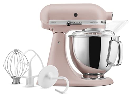 KitchenAid Artisan Series 5 Quart Tilt Head Stand Mixer with Pouring Shield KSM150PS, Removable bowl, Aqua Sky