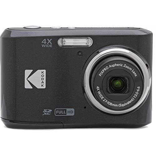 Kodak PIXPRO FZ45 Friendly Zoom 16MP Full HD Digital Camera, Red, Bundle with 32GB Memory Card and Camera Bag