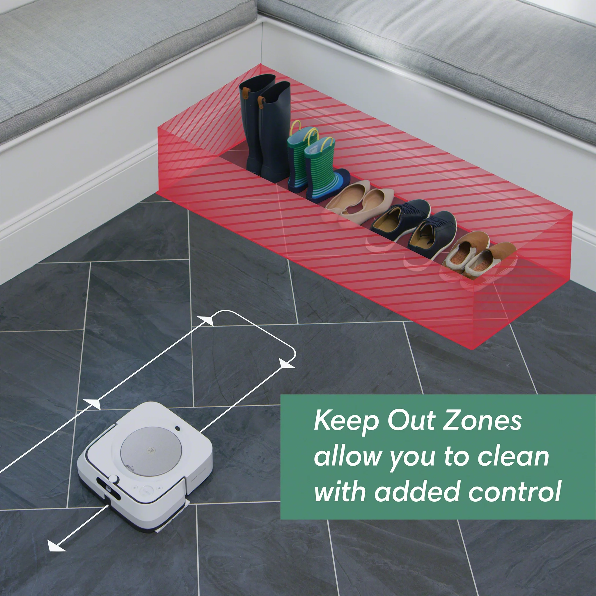 iRobot Braava Jet M6 (6110) Ultimate Robot Mop- Wi-Fi Connected, Precision Jet Spray, Smart Mapping, Works with Google Home, Ideal for Multiple Rooms