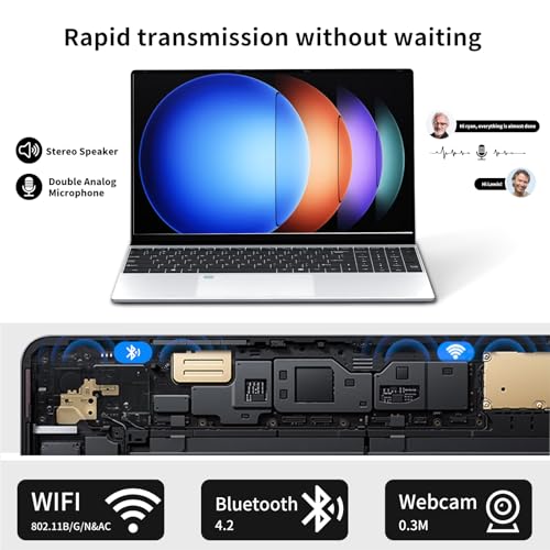 Gaming Laptop N5095, 15.6 Inch Laptop Computer, Laptops 24GB RAM 1TB SSD,Laptops Gamer 180 Angle Opening