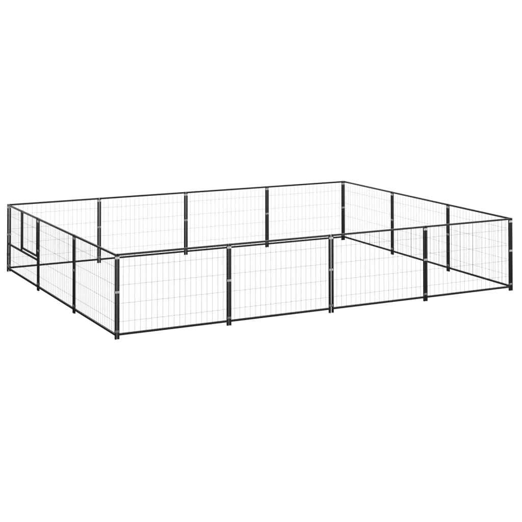 vidaXL Dog Kennel Silver Steel - Pet Supplies online store