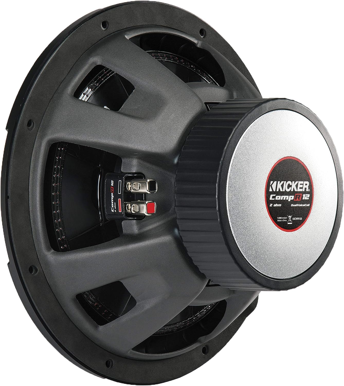 KICKER 43CWR124 12 Inch 1000 Watt 4 Ohm DVC COMPR Car Audio Stereo Subwoofer