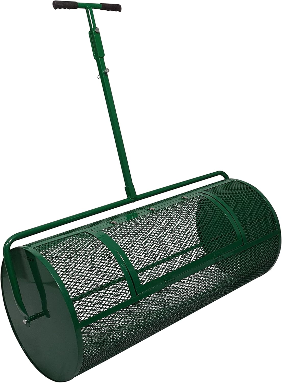 Landzie Lawn & Garden Spreaders - 44 Inch Heavy Duty Metal Mesh Basket Push/Tow Spreader - Compost, Peat Moss, Top Soil, Mulch