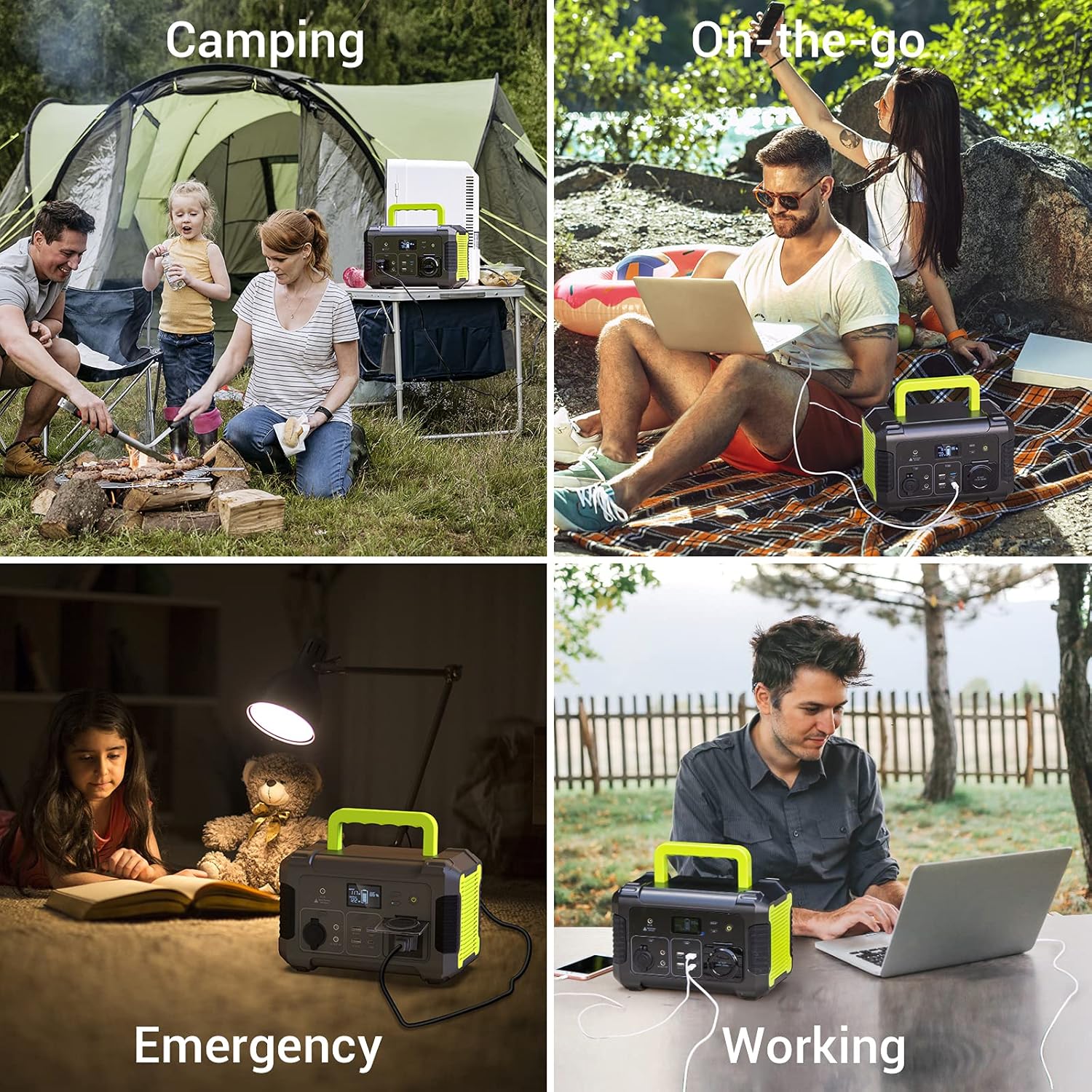 PAXCESS Portable Power Station with Solar Panel Included, 300W Solar Generator with 60W Foldable Solar Panel