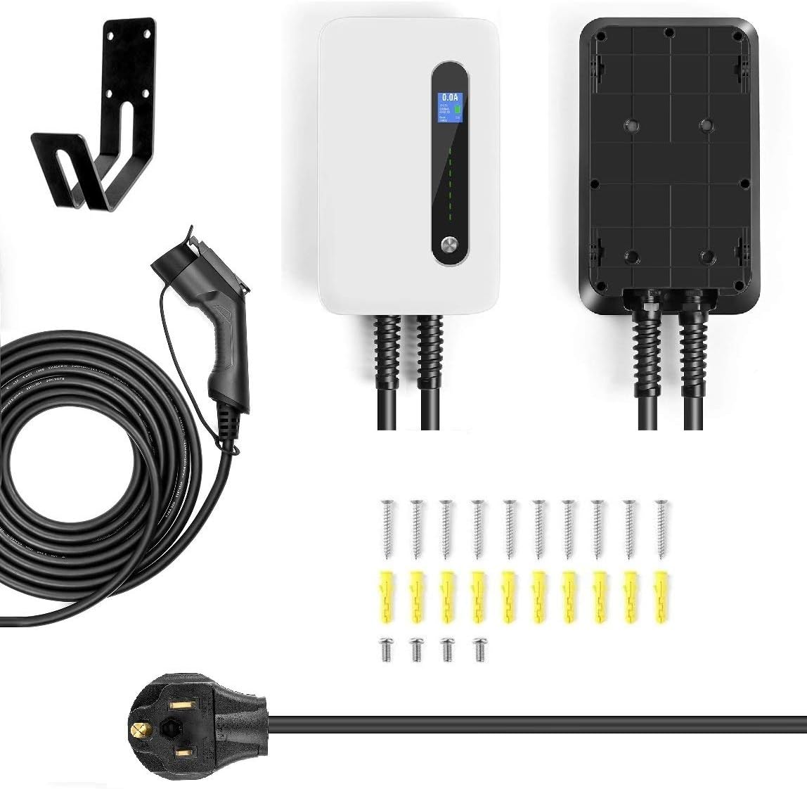 Lectron 240V 40 Amp Level 2 Electric Vehicle (EV) Charging Station with 20ft/6m J1772 Cable & NEMA 6-50 Plug