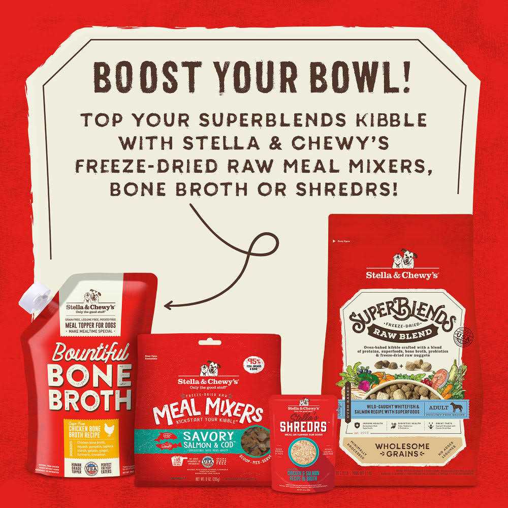 Stella &amp; Chewy's SuperBlends Raw Wholesome Grains Wild Caught Whitefish &amp; Salmon Recipe with Superfoods - Pet Supplies online store