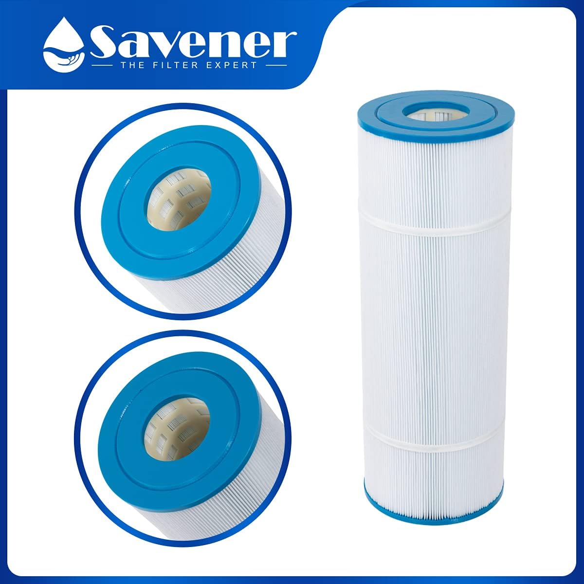 Savener CX580XRE Swimming Pool&Spa Replacement Filter Cartridge Hot Tub Filter Replaces for Darlly 70811 Unicel C-7483 81Sq.ft FC-1225 PA81 Fits