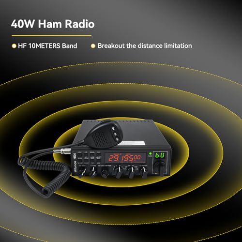 Retevis Ailunce HS4 10 Meter Radio, High Power SSB Ham Radio Base Station, CW/SSB/AM/FM/PA Mode, Noise Reduction, Dual Watch, SWR Protection