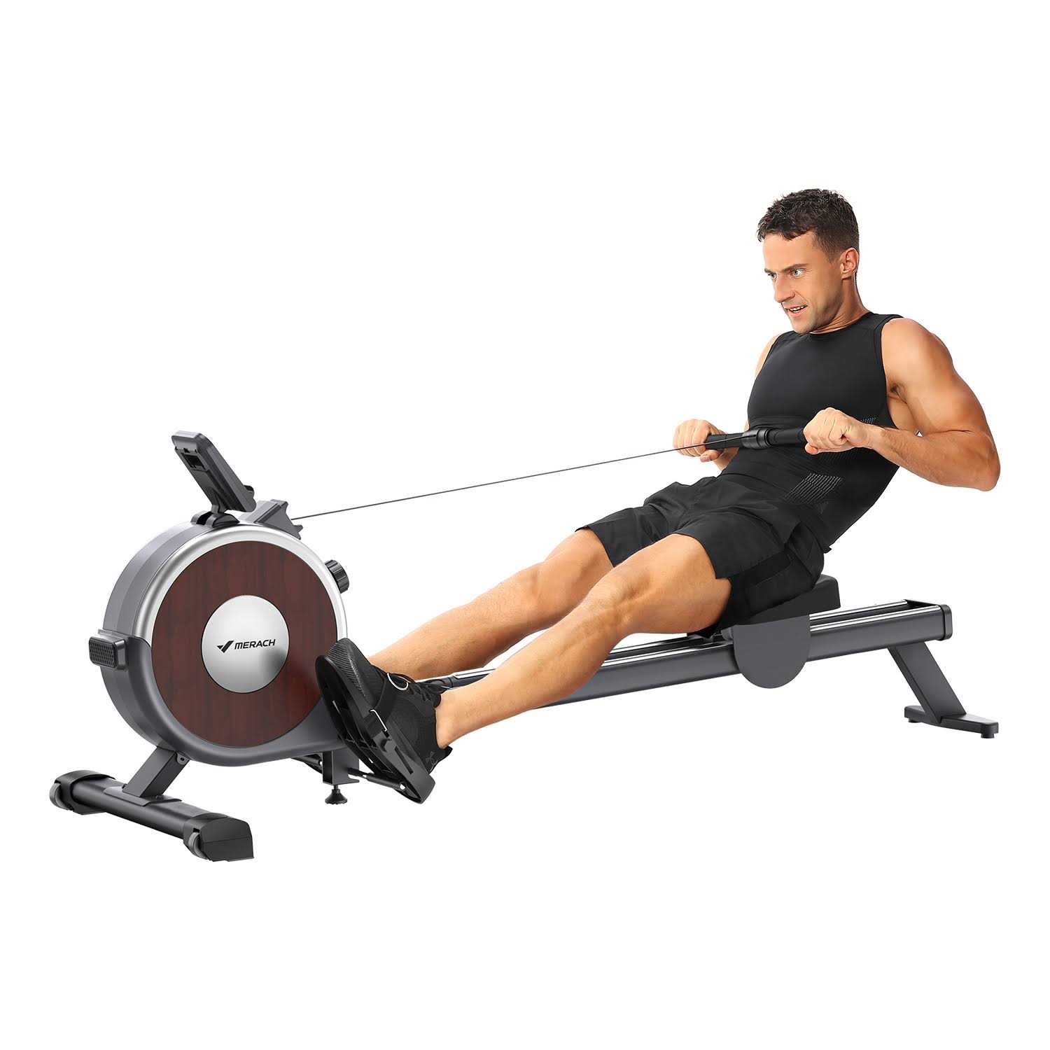 Merach Rowing Machine Magnetic Rower Machine for Home 16 Levels of Quiet Resistance - Sports Supplies Online Store