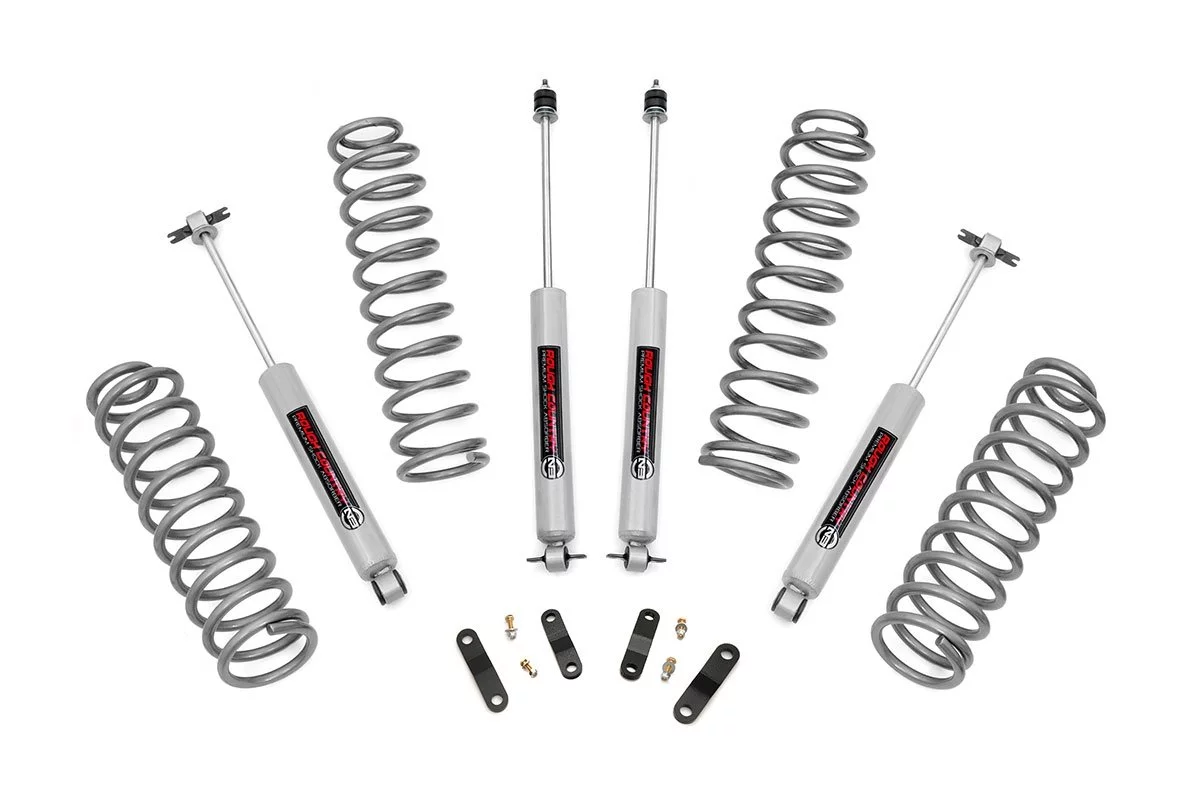 Rough Country 2.5" Lift Kit (fits) 2007-2018 Jeep Wrangler JK 4DR | N3 Shocks | Coil Spring Suspension System | 67930 - Curated Treasures Market