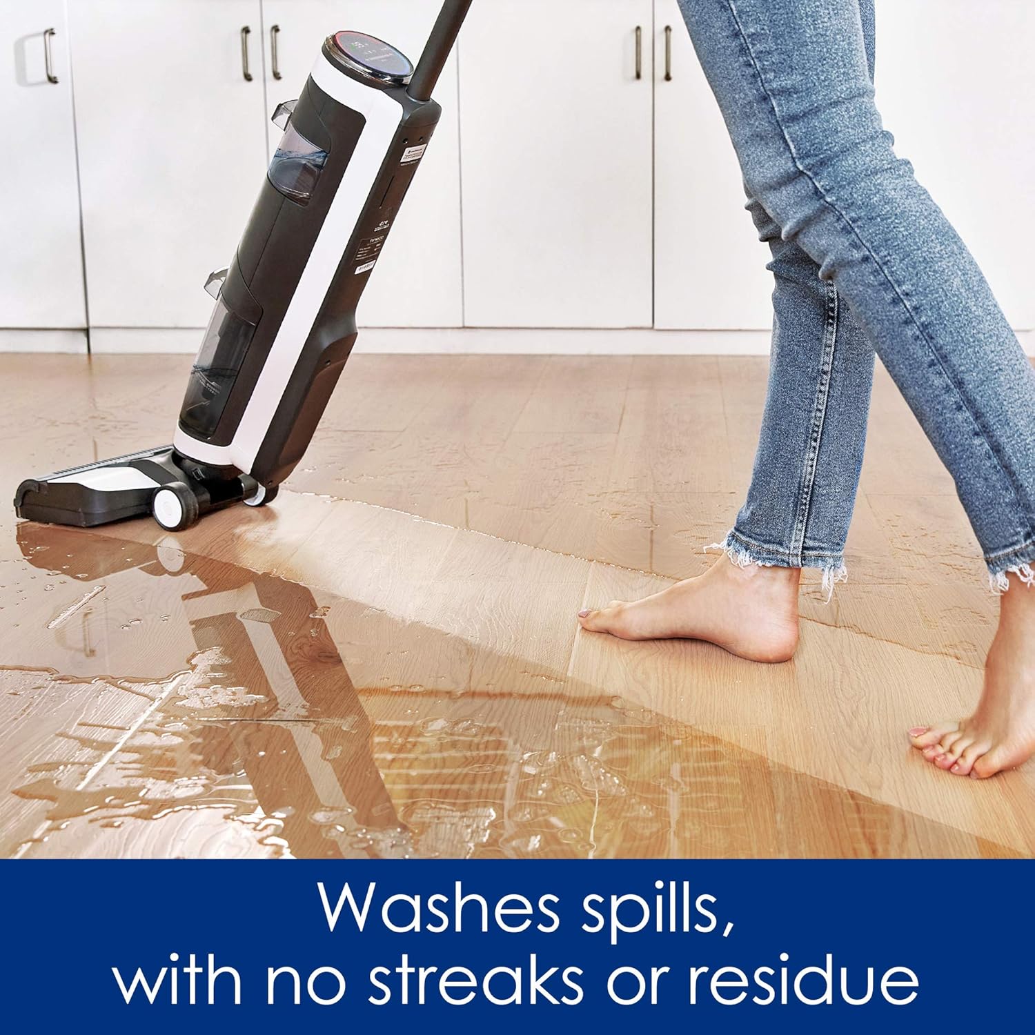 Tineco Floor ONE S3 Cordless Hardwood Floors Cleaner Lightweight Wet Dry Vacuum Cleaners A11 Pet Cordless Stick Vacuum Cleaner