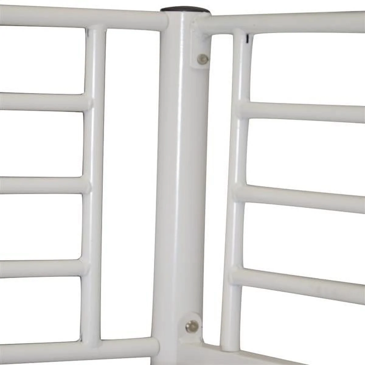 SYTHERS Twin Over Full Bunk Bed with Ladder & Full Length Guardrail, Space-Saving Twin Size Bed Frame for Kids Teens, White