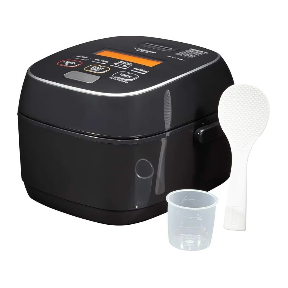 Zojirushi NW-JEC18BA Pressure Induction Heating Rice Cooker with Rice Washing Bowl, and Accessory