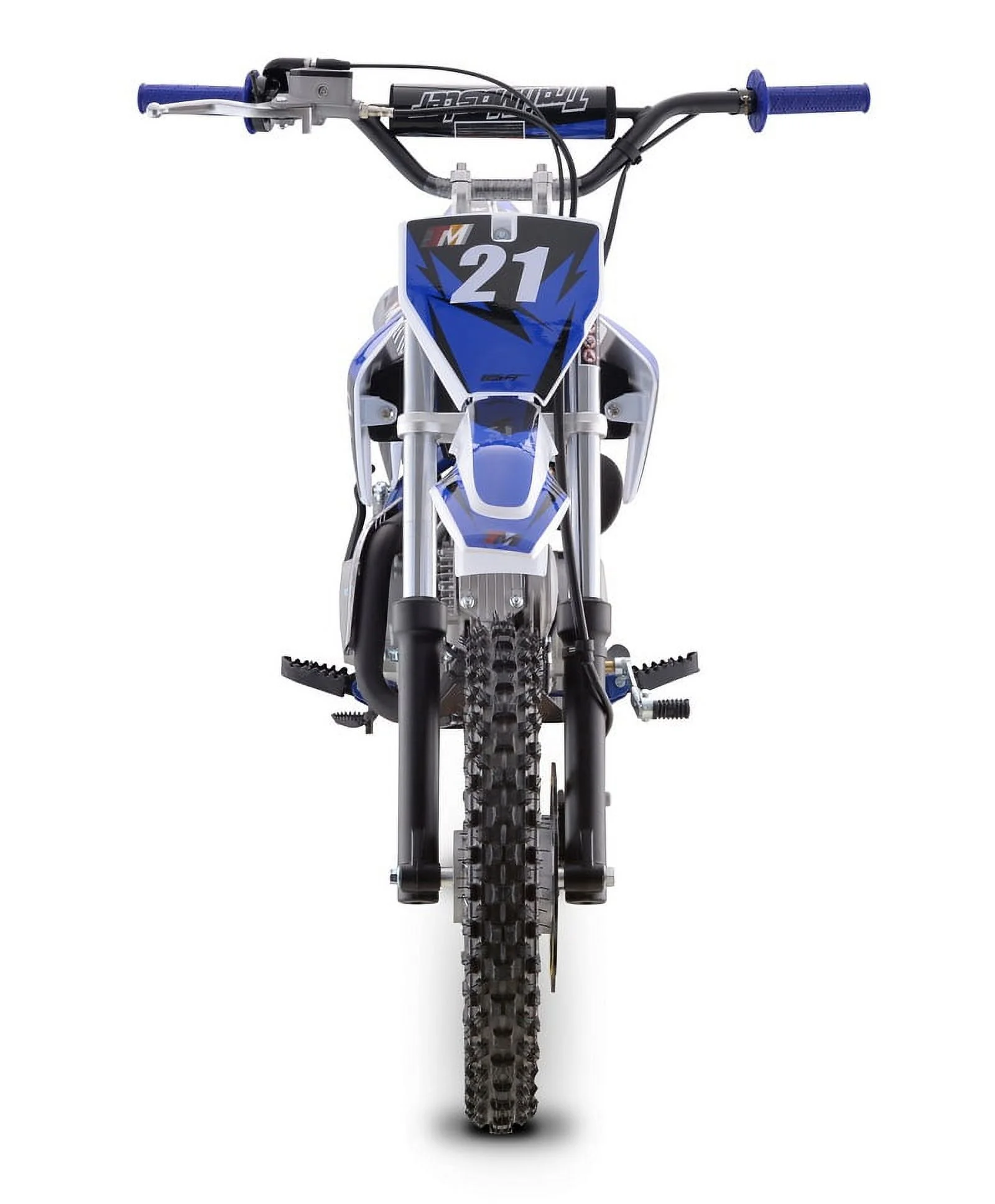Blue - Trailmaster TM21 125cc Dirt Bike, Powerful 125cc Kick Start